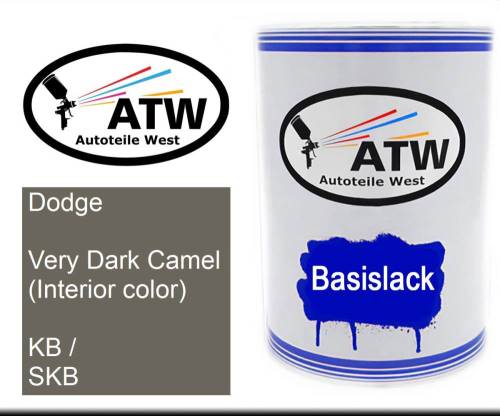 Dodge, Very Dark Camel (Interior color), KB / SKB: 500ml Lackdose, von ATW Autoteile West.
